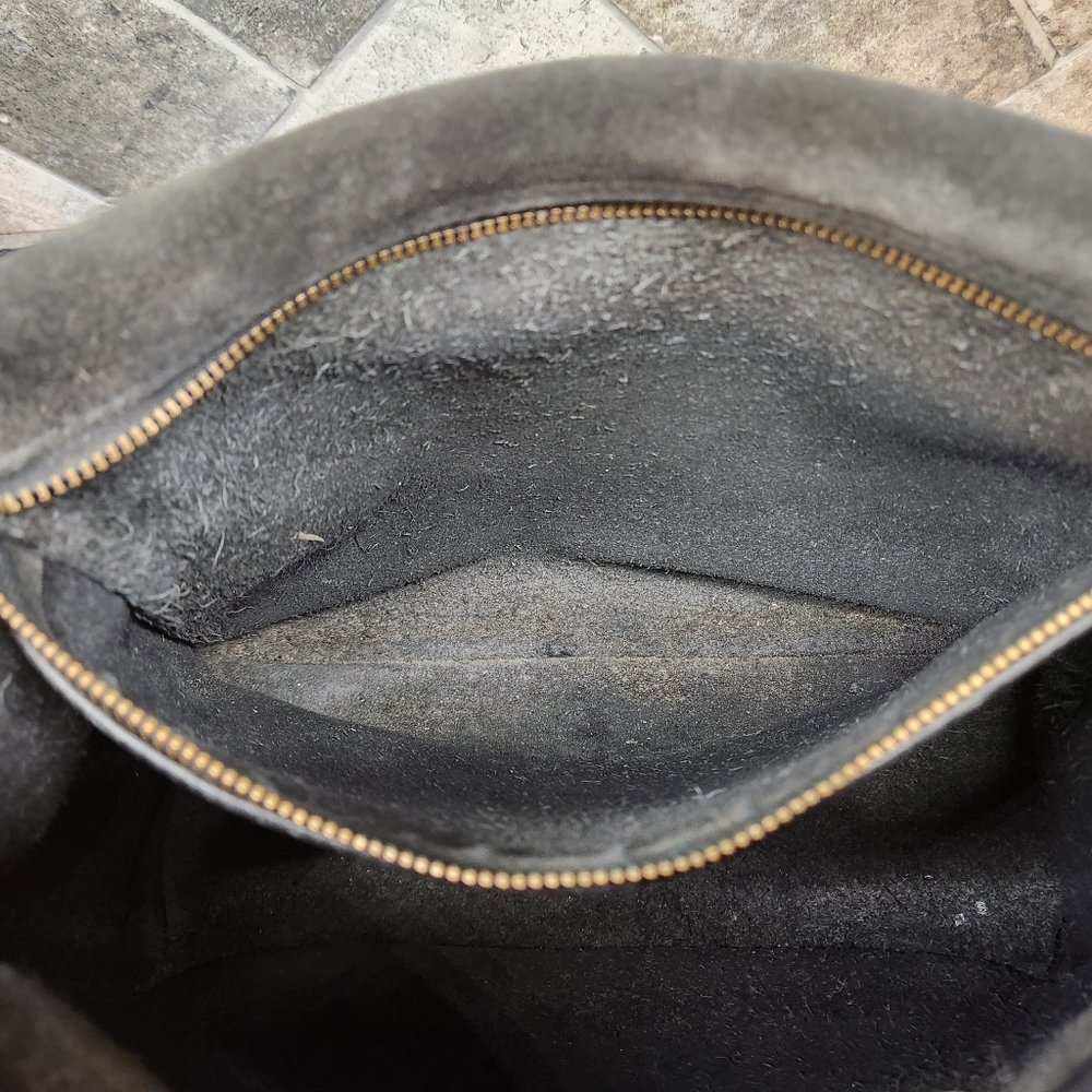 Vintage COACH Stewardess 9525 Brass Black Leather Crossbody Bag Costa Rica - Picture 16 of 16